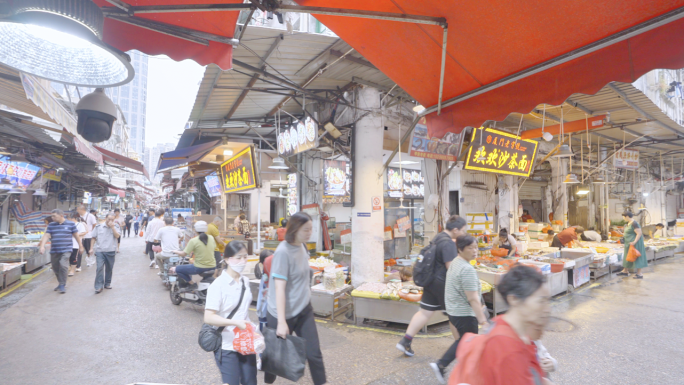 海鲜市场市民生活海产品海蟹龙虾鲍鱼鳗鱼