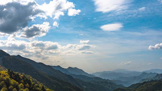 8K陕西陕南秦巴山脉大巴山脉延时