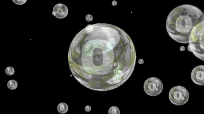 6款氧气氧气分子 o2 h2o 氧气泡