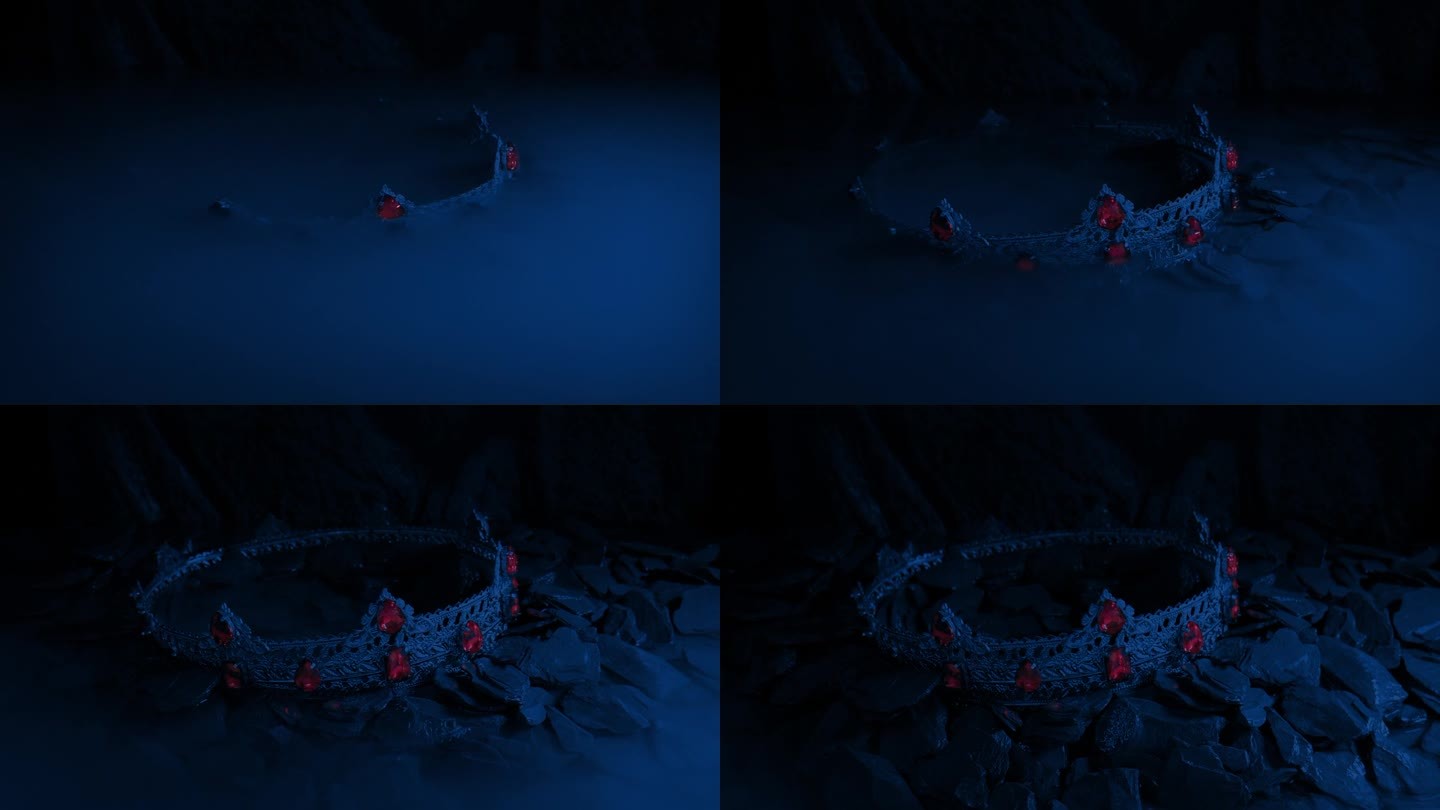 在水下洞穴中发现了镶有红色钻石的王冠
