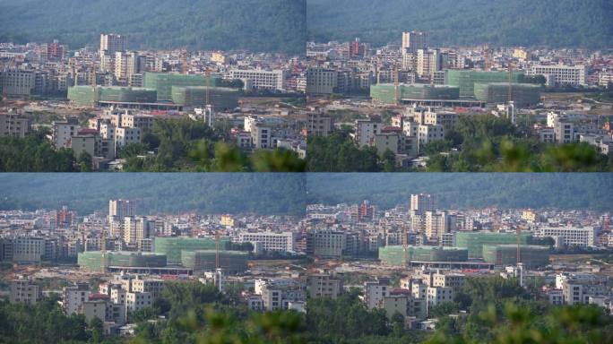 城市县城发展建筑建设工地住宅城区生态