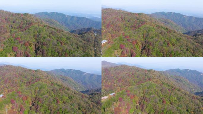 武汉木兰天池风景区深秋风光