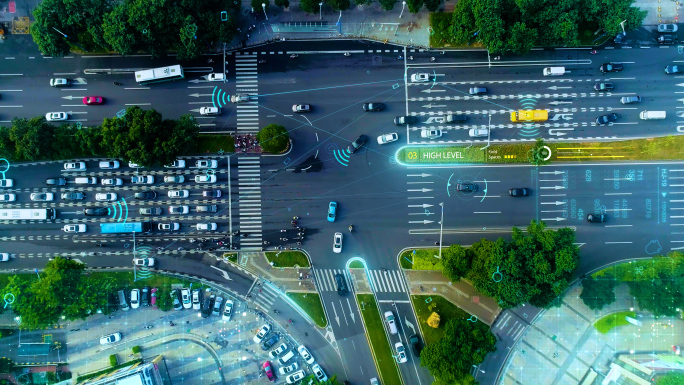 车流车辆追踪 城市交通万物互联