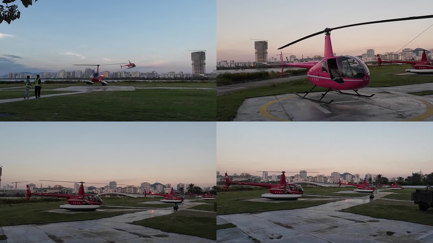 4K三亚旅游观光直升机海南三亚直升机