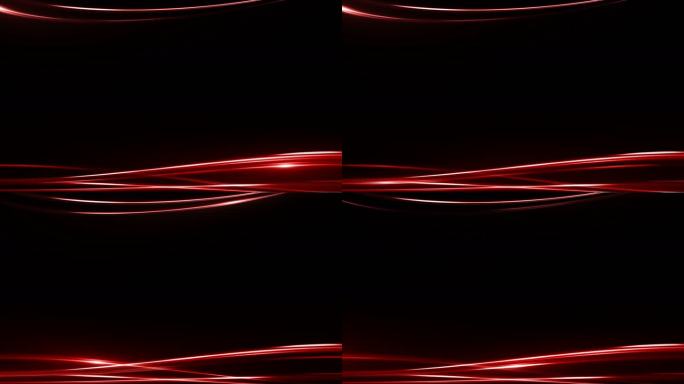 4K红色线条边框通道循环视频遮罩