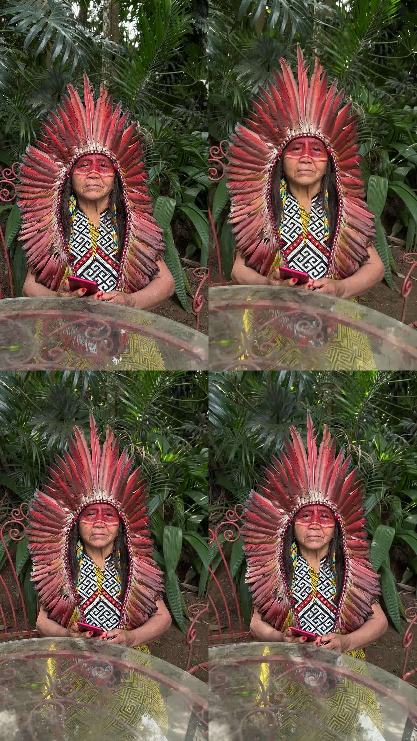 土著妇女画像