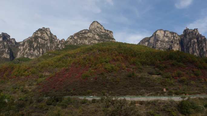 6K太行山下红叶满山坡01【延时】