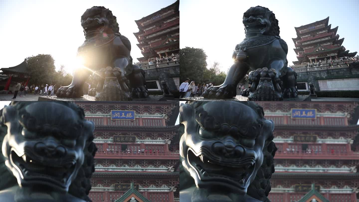 江西南昌滕王阁狮子雕塑
