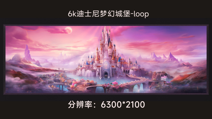 6k迪士尼梦幻城堡-loop
