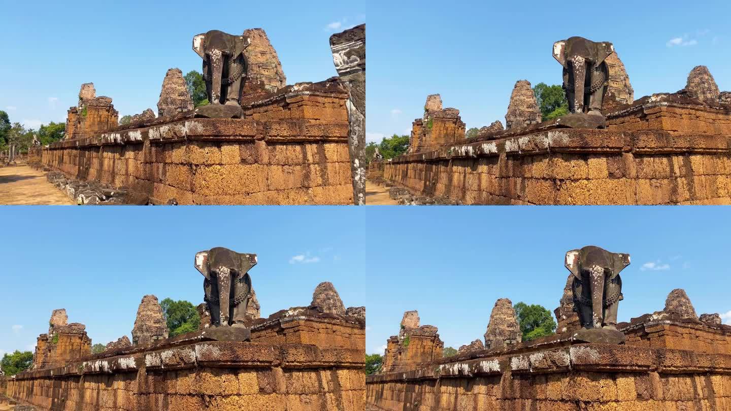 东梅汶山寺庙是为了纪念湿婆神而建造的，是高棉文明的一座寺庙，位于柬埔寨吴哥的领土上。