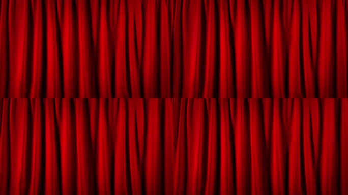 舞台上的红色剧院幕布