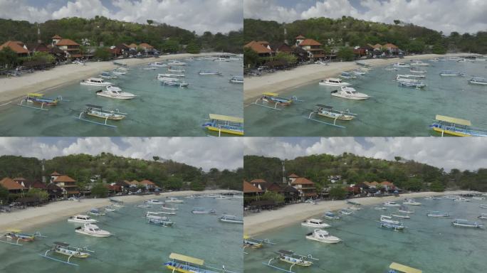 HDR印尼巴厘岛八丹拜海滩自然风光航拍