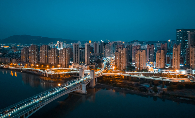 田安大桥夜景延时 泉州延时 泉州夜景