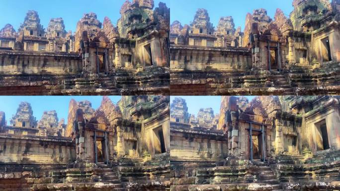 塔乔，一座寺庙山，新首都的中心——阇耶德拉纳加里，一座高棉文明的寺庙，位于柬埔寨吴哥的领土上