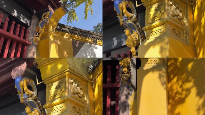 古建筑 榫卯结构 木建筑 金秋 寺庙