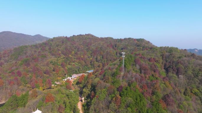 武汉木兰天池风景区深秋风光