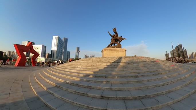 江西南昌红谷滩建军广场雕塑