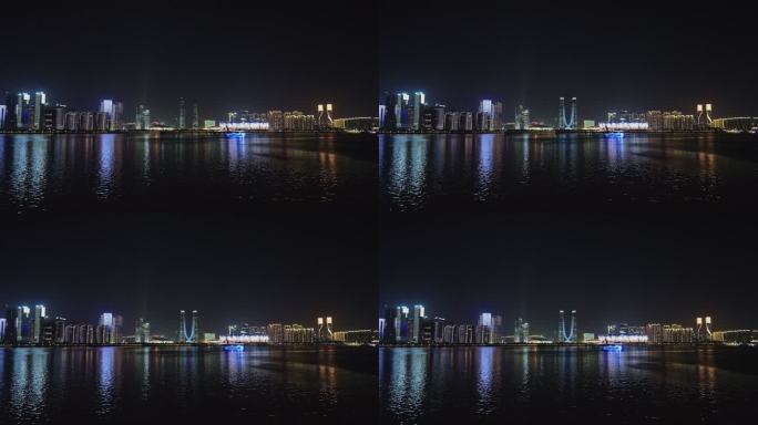 杭州之门1号楼夜景