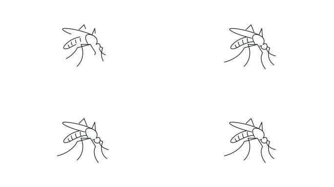 蚊子叮咬-股票动画图标