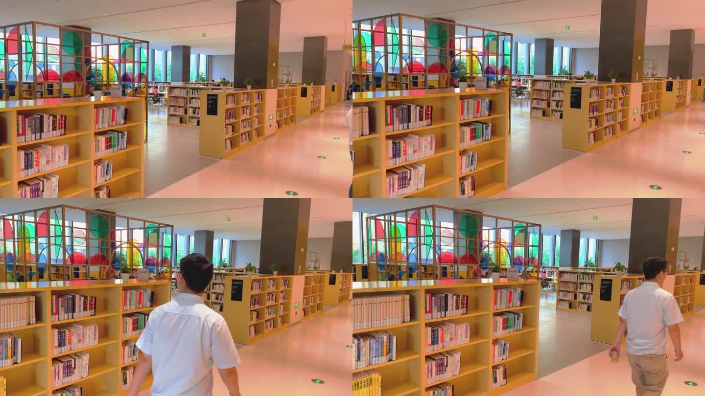 图书馆 学习 看书 阅读 查资料4K实拍