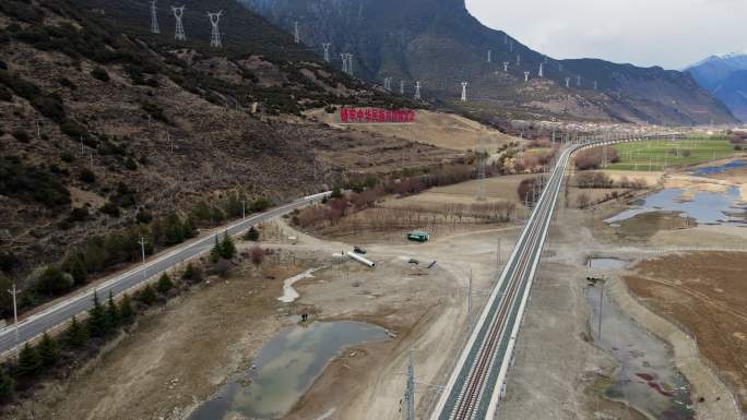 2023林芝 林拉铁路 航拍及延时空景