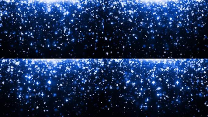 粒子舞台背景宽屏粒子雨蓝色闪烁光斑