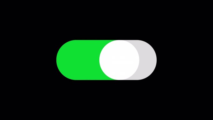 打开关闭绿色和灰色按钮动画