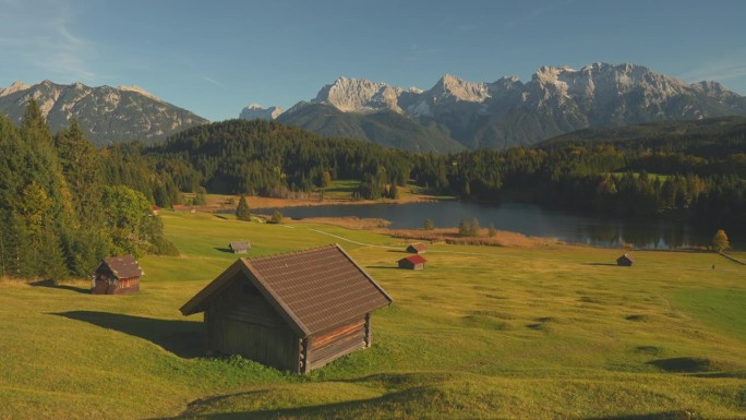 在秋天拍摄Geroldsee