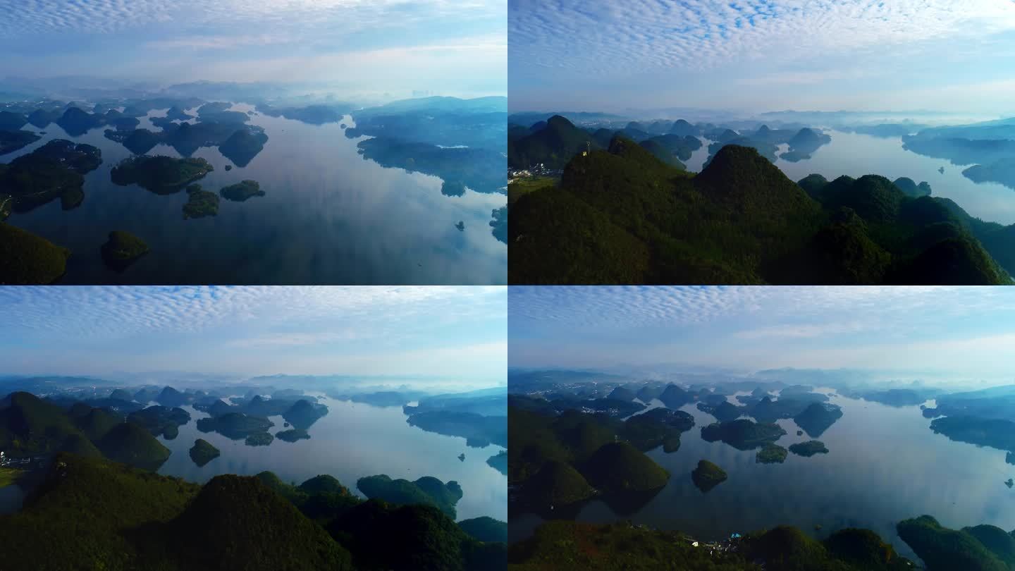 百花湖高空全景