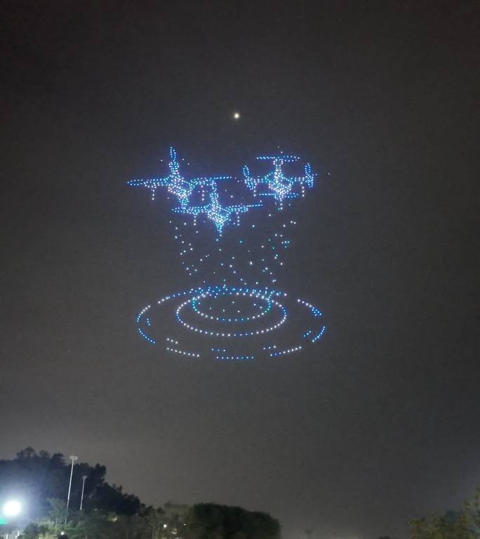 龙华无人机表演主题 阅见龙华 诗意星空