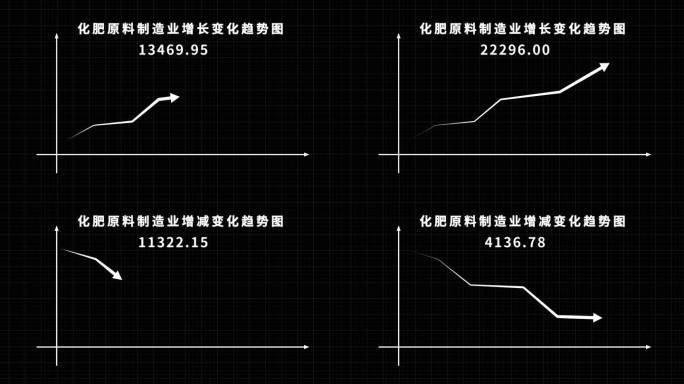 数据箭头上升下降趋势图表