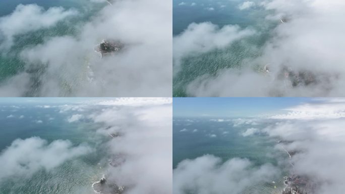 大海云层雾里4k素材