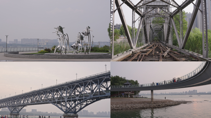 【4K100P】下关火车站/南京长江大桥