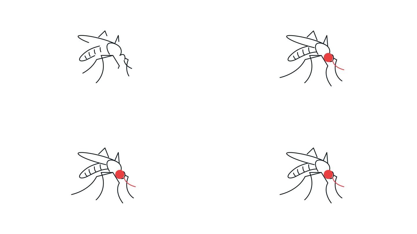 蚊子叮咬-股票动画图标
