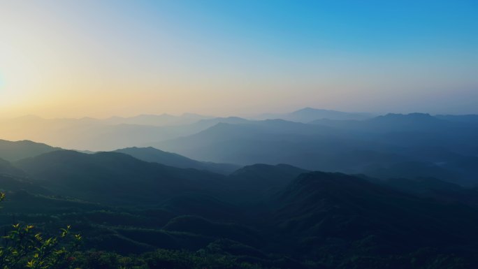 4K 浏阳大围山国家森林公园  相机日出