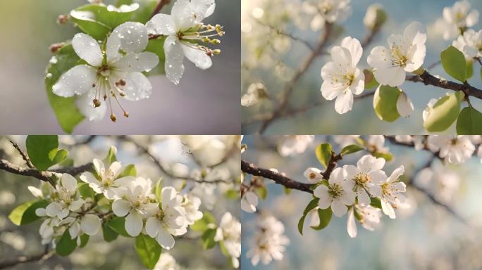 清新梨花视频素材