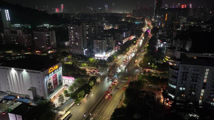 西丽天虹街道夜景