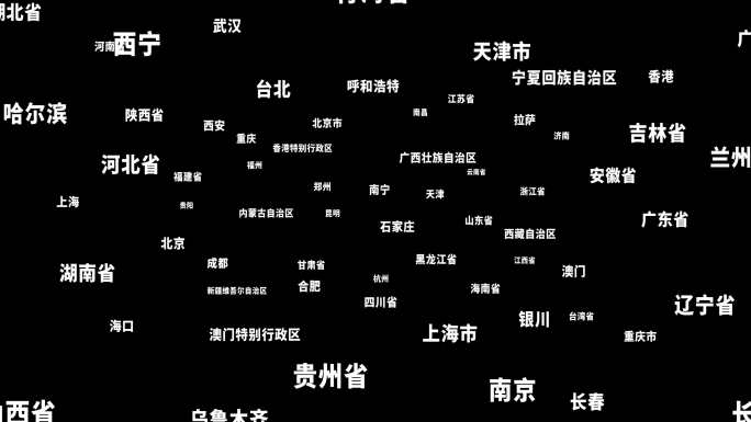 文字穿梭汇聚AE模板