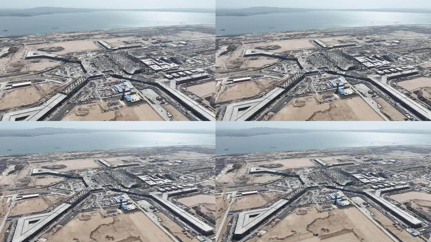 兴建中的岛屿机场