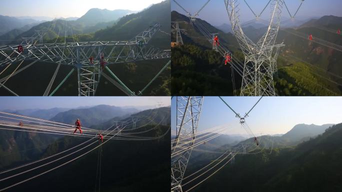 电力建设航拍