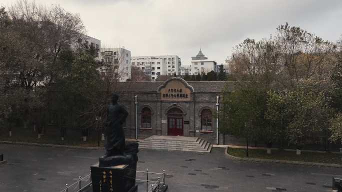 沈阳历史建筑航拍风景奉天东关模范小学