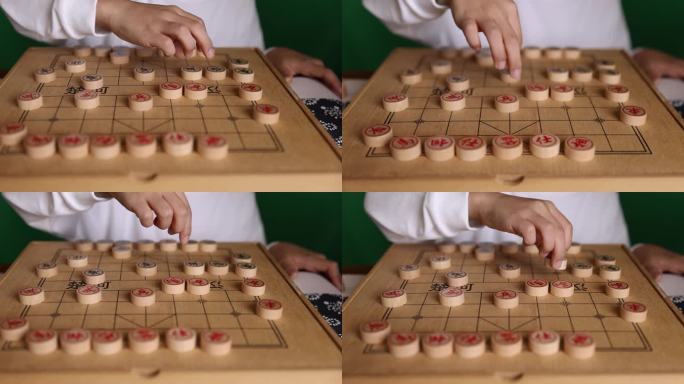 中国象棋下棋手部特写