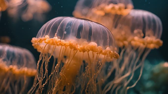 水母 海洋生物 动物 大自然 海洋 4k