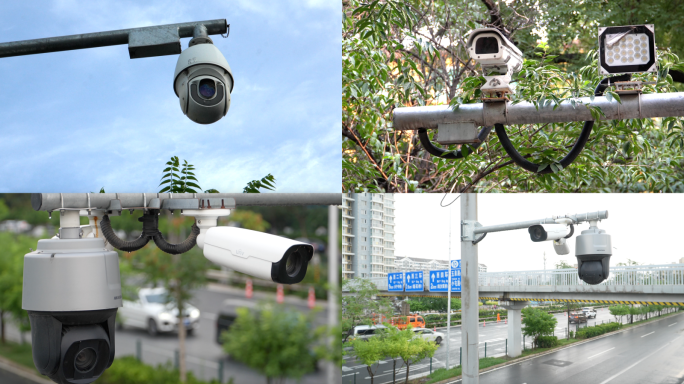 公安局安防道路监控摄像头4k