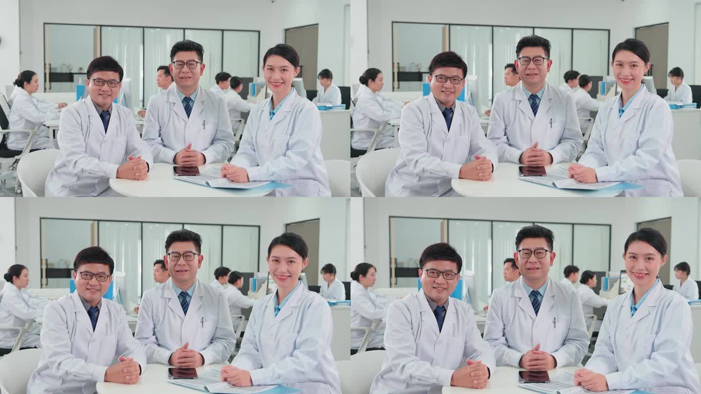 科研人员笑脸