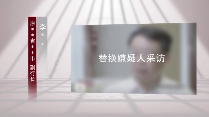 反腐警示视频采访框