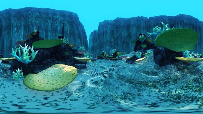 VR海底珊瑚360度全景4K