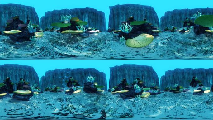 VR海底珊瑚360度全景4K