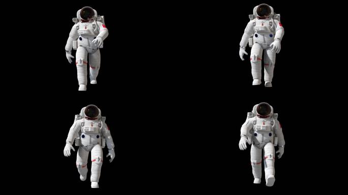 宇航员太空行走漫步视频素材