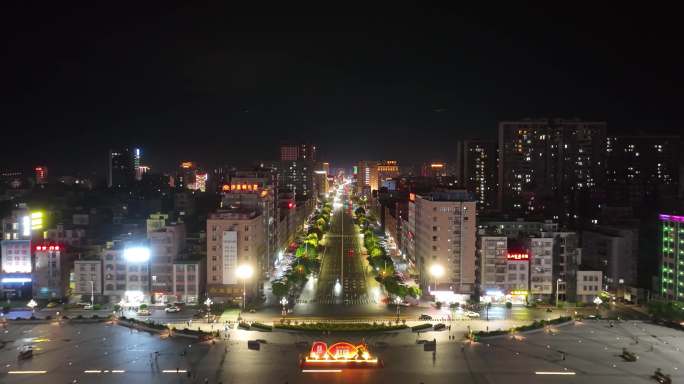 廉江未来之门夜景航拍